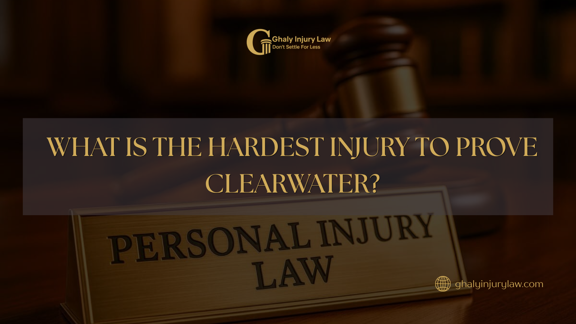 What Is the Hardest Injury to Prove in a Clearwater?